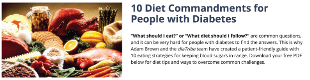 DiaTribe 10 commandments for people with diabetes