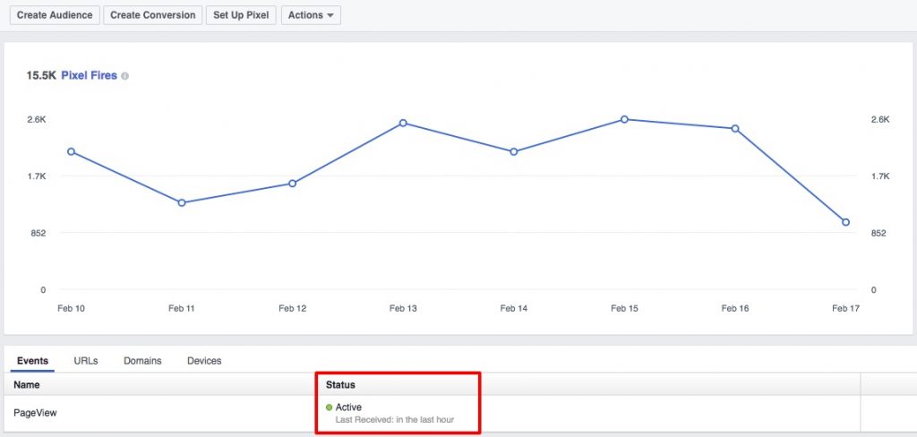 Track Facebook Conversions in Google Analytics - Facebook Pixel Status