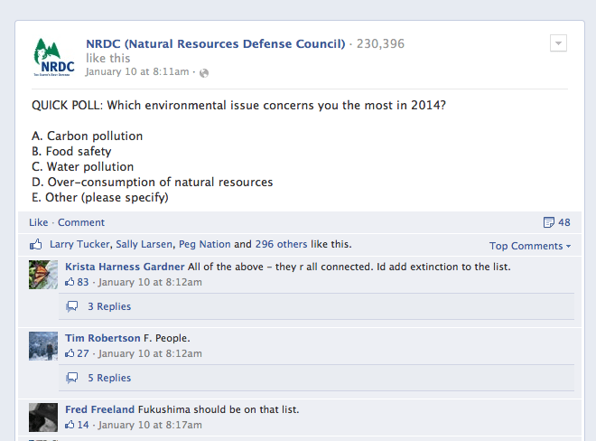 NRDC question screenshot